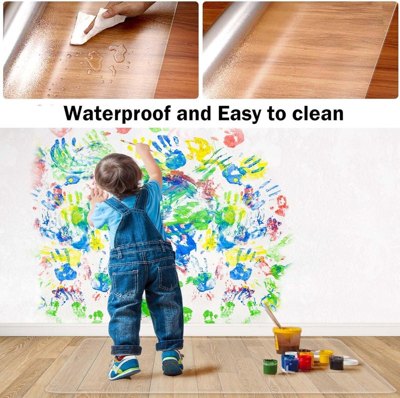 PHOUZIN Clear Chair Mat for Hardwood Floors 36"x48" - Office Desk Chair Mat Protector Easy Glide for Rolling Chairs, Home & Computer Use - Image 3